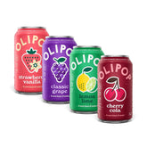 OLIPOP 6g Fiber Prebiotic Soda, Fruity Fun Variety, 12 fl oz, 12 Pack