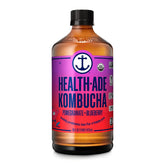 Health-Ade Kombucha Tea Organic Drink, Fermented Tea with Living Probiotics, Detoxifying Acids, Supports Gut Health, Non-GMO, Vegan, Gluten Free, 12 Pack (16 Fl Oz Bottles), Pomegranate Blueberry
