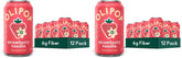OLIPOP Prebiotic Soda Pop,Strawberry Vanilla,Pantry Pack Packed with Prebiotics,Fiber,and Botanicals,Gluten Free,Vegan,GMO Free,12oz,(Pack of 24)