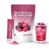 DALAMHARI Kombucha Powder | Black Raspberry Bokbunja 20T | Kombucha Drink Probiotic Soda Urban Kombucha Synergy Scoby Kombucha Starter Kit Adaptogen Drink Health Ade Kombucha Tea Bubbly