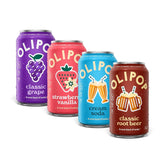OLIPOP 6g Fiber Prebiotic Soda, Favorites Variety, 12 fl oz, 12 Pack