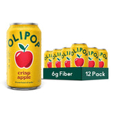 OLIPOP 6g Fiber Prebiotic Soda, Crisp Apple, 12 fl oz, 12 Pack