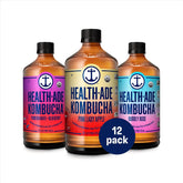 Health-Ade Signature Variety Pack Kombucha Tea, Organic Drink with Living Probiotics, Detoxifying Acids, Supports Gut Health, Non-GMO, Vegan, Gluten Free, 12 Pack (16 Fl Oz Bottles)