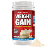 Naturade Weight Gain Nutrition Drink Mix for Healthy Weight Support, Balanced Calories with Protein, Vitamins & Minerals, Vanilla - 40.6 oz
