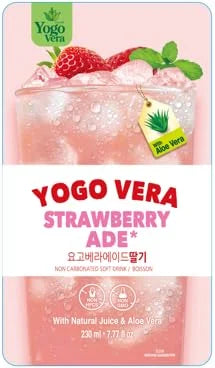Yogo Vera Strawberry Ade Korean Drink Pouches