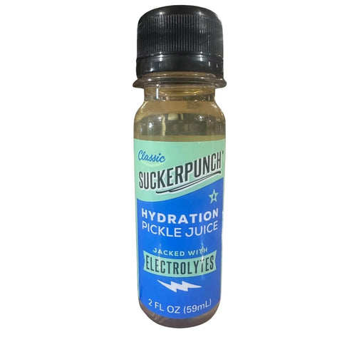 Suckerpunch Electrolyte Pickle Juice Shot, Classic Dill, 2oz, 30 Pack