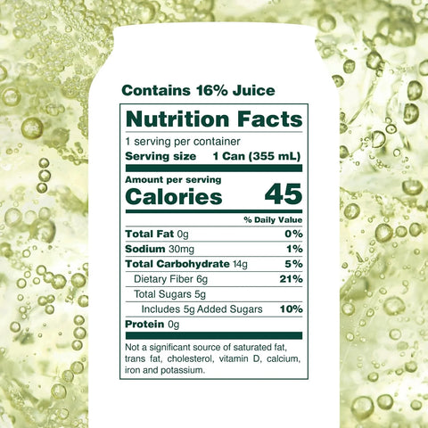 OLIPOP Prebiotic Soda Pop,Lemon Lime,Pantry Pack Packed with Prebiotics,Fiber,and Botanicals,Gluten Free,Vegan,GMO Free,12oz,(Pack of 24)