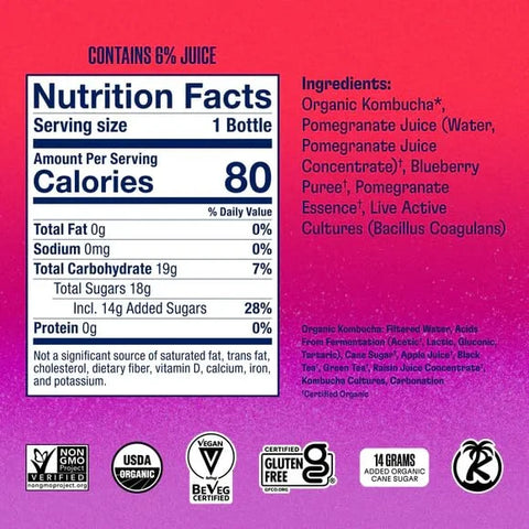 Health-Ade Kombucha Tea, Paradise Variety Pack, 12 Pack (16 Fl Oz)
