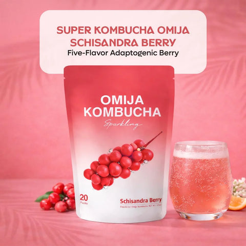 DALAMHARI Kombucha Powder Packets-Schisandra Berry 20T Tea Drink Sugar Free