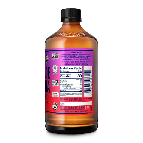 Health-Ade Kombucha Tea Organic Drink, Fermented Tea with Living Probiotics, Detoxifying Acids, Supports Gut Health, Non-GMO, Vegan, Gluten Free, 12 Pack (16 Fl Oz Bottles), Pomegranate Blueberry