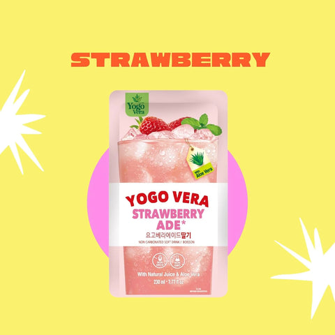 Yogo Vera Strawberry Ade Korean Drink Pouches