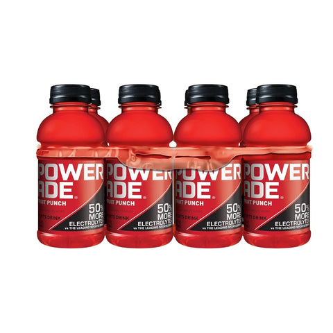 POWERADE Sports Drink Fruit Punch, 12 Ounce (Pack of 8)