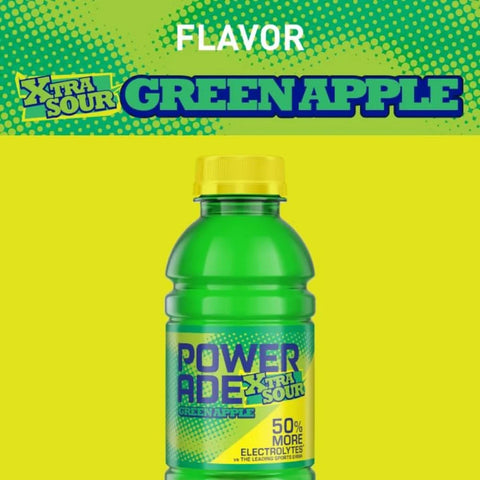 POWERADE Green Apple XTRA Sour 12oz 8pk