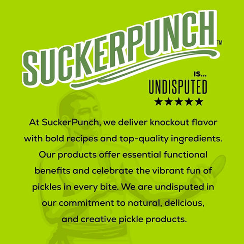 Suckerpunch Electrolyte Pickle Juice Shot, Classic Dill, 1 Gallon